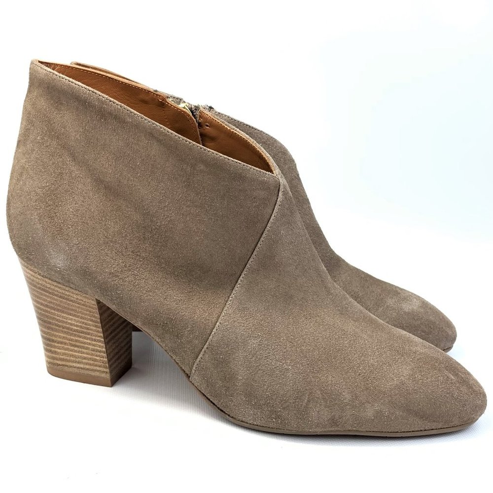 Aquatalia Emiliana Surplice Suede Ankle Booties
